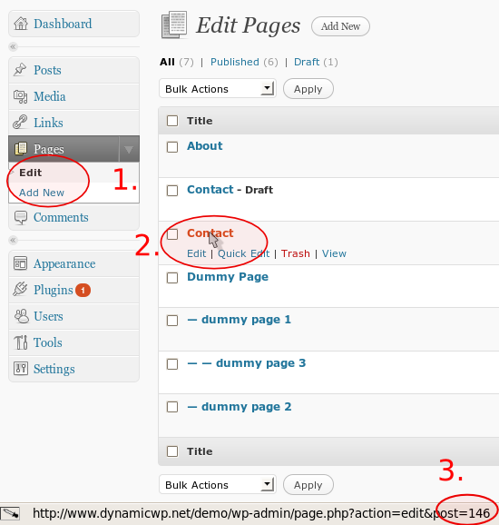 find page ID find page ID
