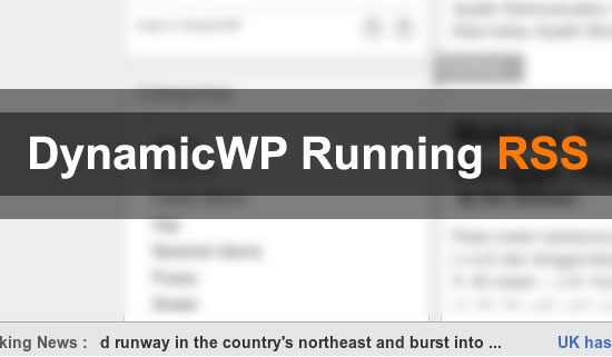 DynamicWP running rss DynamicWP running rss